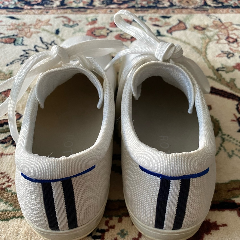 Rothy’s Lace Up Sneakers in White